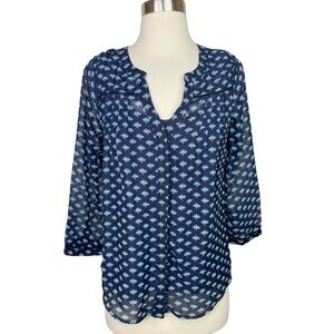 Stitch Fix l Skies Are Blue Button Down Top, XS